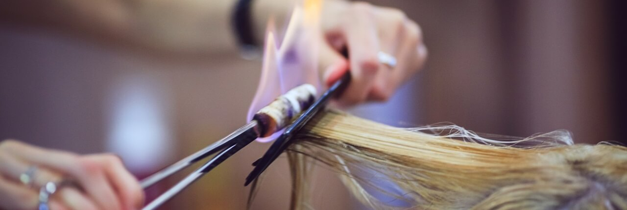 Fire Hair Cut Treatment | burning split ends - Caprice Hair Salon